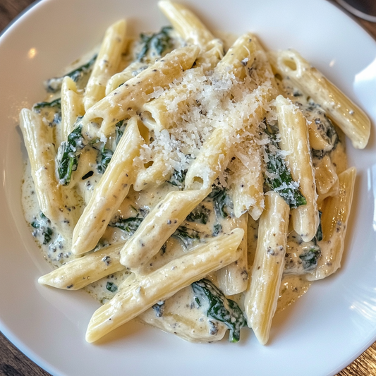 Creamy Gorgonzola Spinach pasta