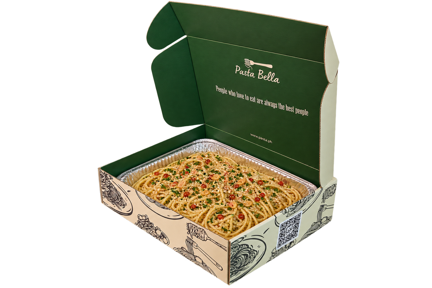 Aglio e Olio Pasta Tray (good for 8-10 pax)